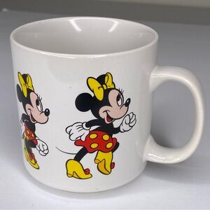 Vintage Disney Minnie Mouse Coffee Mug Cup Made In Korea